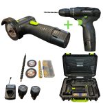 Комплект акумулаторен ударен винтоверт и мини ъглошлайф 24V STAHLMAYER