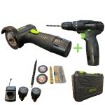 Комплект акумулаторен ударен винтоверт и мини ъглошлайф 24V STAHLMAYER