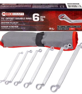 Комплект ключове лули FORCEKRAFT 6 – 17 мм 6 части
