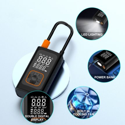 Безжичен дигитален компресор за гуми 4000mah, 150PSI, Презареждаем