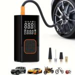 Безжичен дигитален компресор за гуми 4000mah, 150PSI, Презареждаем