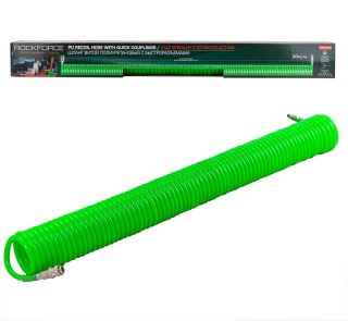 Полиуретанов спирален маркуч за въздух 20 м / 8 х 12 мм ROCKFORCE