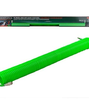 Полиуретанов спирален маркуч за въздух 20 м / 8 х 12 мм ROCKFORCE