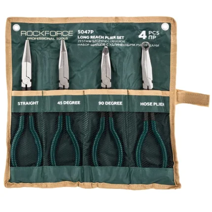 Професионален комплект дългораменни клещи 4 части Rockforce