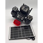 Соларна охранителна камера с 3 обектива и аларма – 16 MP+ 4G - SIM карта Sunvision