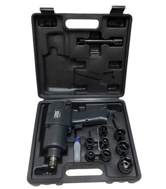 Пневматичен ударен гайковерт 1/2" 1400 Nm с вложки и куфар StahlMayer