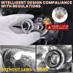 Диодни крушки за фар H7 с лупа 2бр/к-т Т841