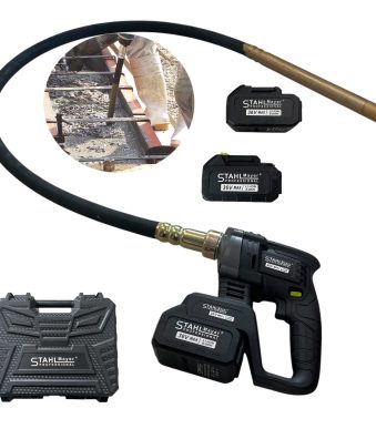 Акумулаторен вибратор за бетон с 2 батерии 36V STAHLMAYER