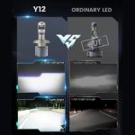 Диодни крушки за фар H7 LED с лупа 2 броя комплект