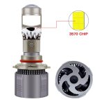 Диодни крушки за фар H7 LED с лупа 2 броя комплект