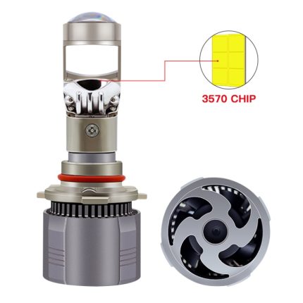 Диодни крушки за фар H7 LED с лупа 2 броя комплект