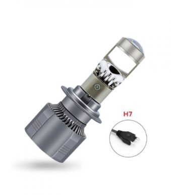 Диодни крушки за фар H7 с лупа 2БР/К-Т
