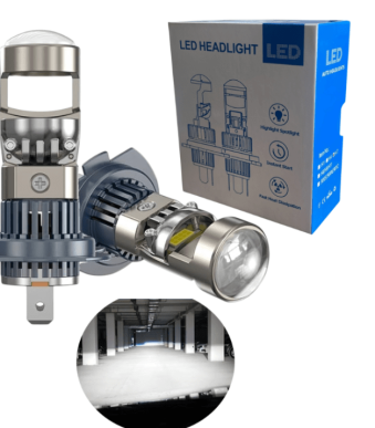 Диодни крушки за фар H7 с лупа 2бр/к-т Т841