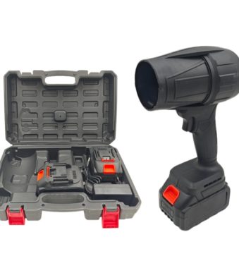 Акумулаторен турбо пистолет – Мощна въздушна духалка за почистване и сушене с две батерии