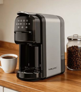 Кафемашина 3 в 1 - за капсули мляно кафе и листен чай 700 мл 1400W Sokany