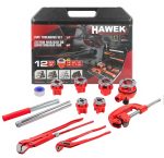Комплект винторезка с 6 глави и инструменти 12 части HAWEK