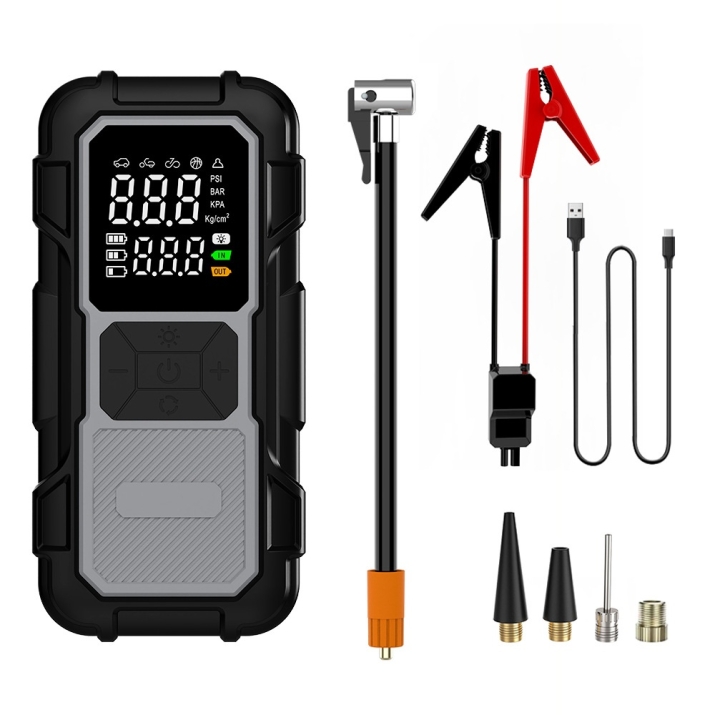 kompresor-starter-za-avtomobil-0 Компресор + стартер за автомобил JumpStarter 2в1 8000Mah