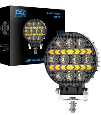 Диоден халоген LED с бяла светлина и жълт габарит 12/24V T776