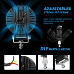 Диоден халоген LED с бяла светлина и жълт габарит 12/24V T776