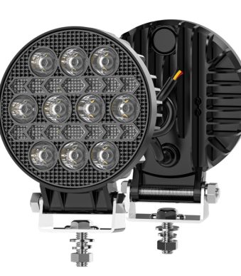 Диоден халоген LED с бяла светлина и жълт габарит 12/24V T776