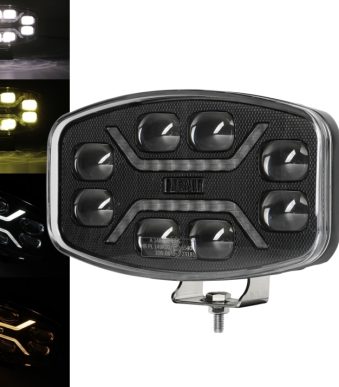 LED Халоген Фар DRL бяла/жълта светлина - 12-24V