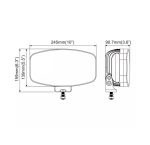 LED Халоген Фар DRL бяла/жълта светлина - 12-24V