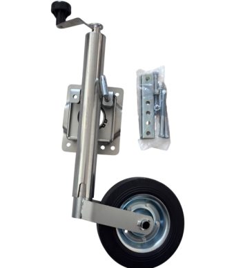 Опорно колело за ремарке и каравана с въртяща се стойка