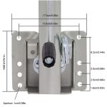 Опорно колело за ремарке и каравана с въртяща се стойка
