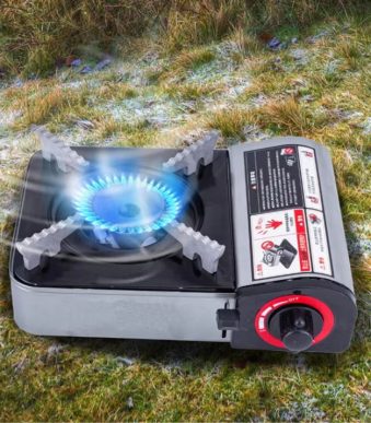 Мини преносим газов котлон за къмпинг