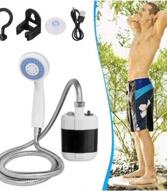 Преносим портативен душ с USB зареждане за къмпинг пътувания и градина