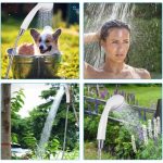 Преносим портативен душ с USB зареждане за къмпинг пътувания и градина