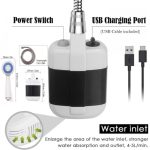 Преносим портативен душ с USB зареждане за къмпинг пътувания и градина