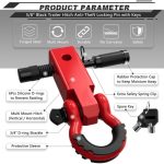 Шегел за квадратен теглич 2" с D-Ring 3/4" с заключващ щифт 8т