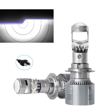 Диодни крушки за фар H4 LED с лупа 2 броя комплект