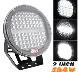 Мощен халоген 384W LED ФАР 9″ за джипове камиони 9-30V
