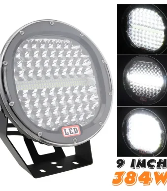 Мощен халоген 384W LED ФАР 9″ за джипове камиони 9-30V