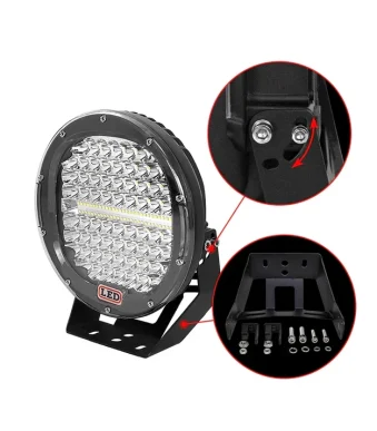 Мощен халоген 384W LED ФАР 9″ за джипове камиони 9-30V