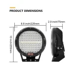 Мощен халоген 384W LED ФАР 9″ за джипове камиони 9-30V